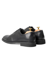 BackWholecutOxfordBlackLaceup_FlexiSole - Zeve