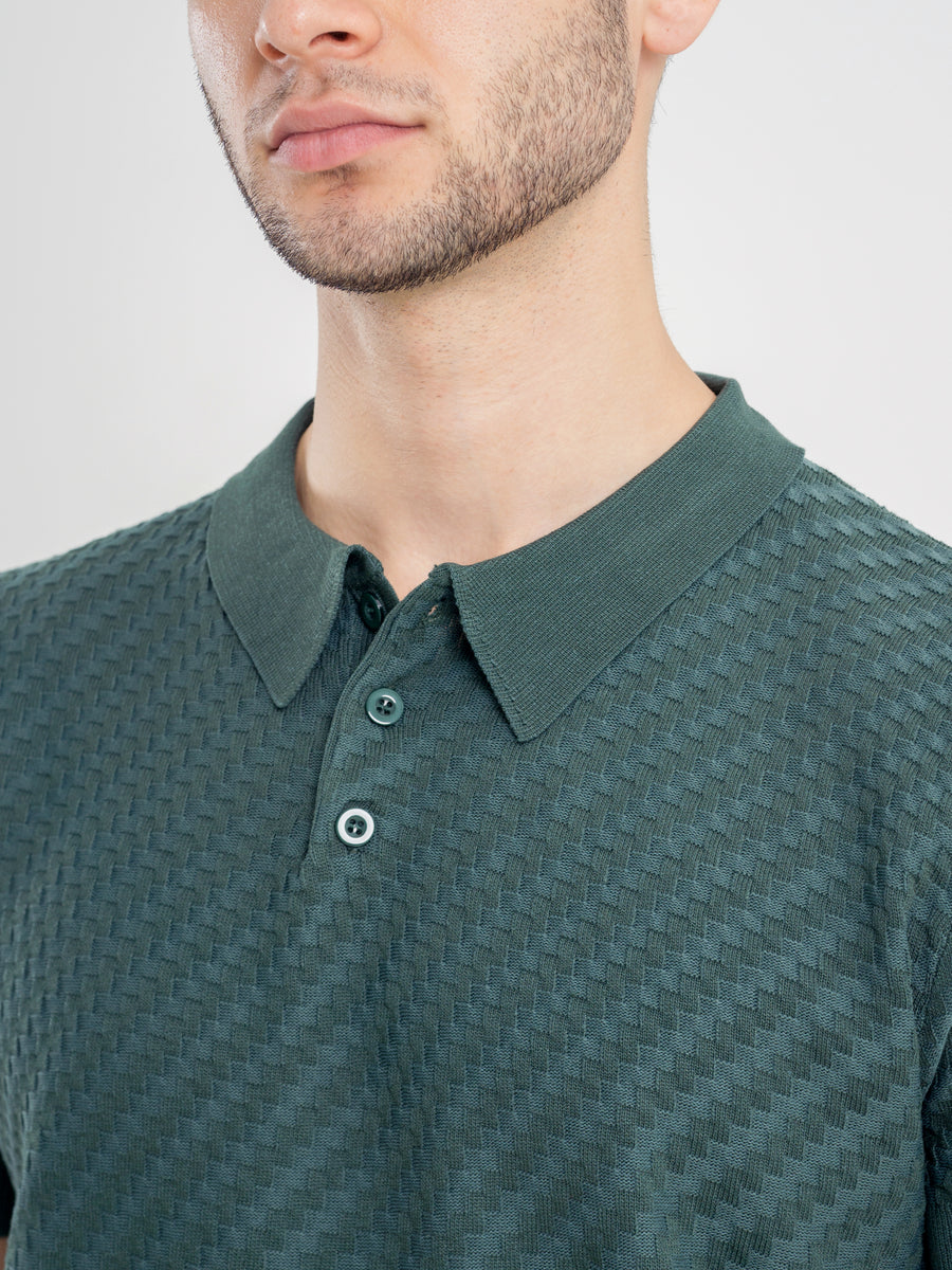 Basketweave-Knit-Polo-Tee-Forest-Green_04_9e0b742c-7742-4903-90fc-9c4ea236cab5 - Zeve