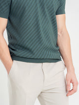 Basketweave-Knit-Polo-Tee-Forest-Green_06_73888ebc-6296-4cef-9fd4-738b8f19f455 - Zeve