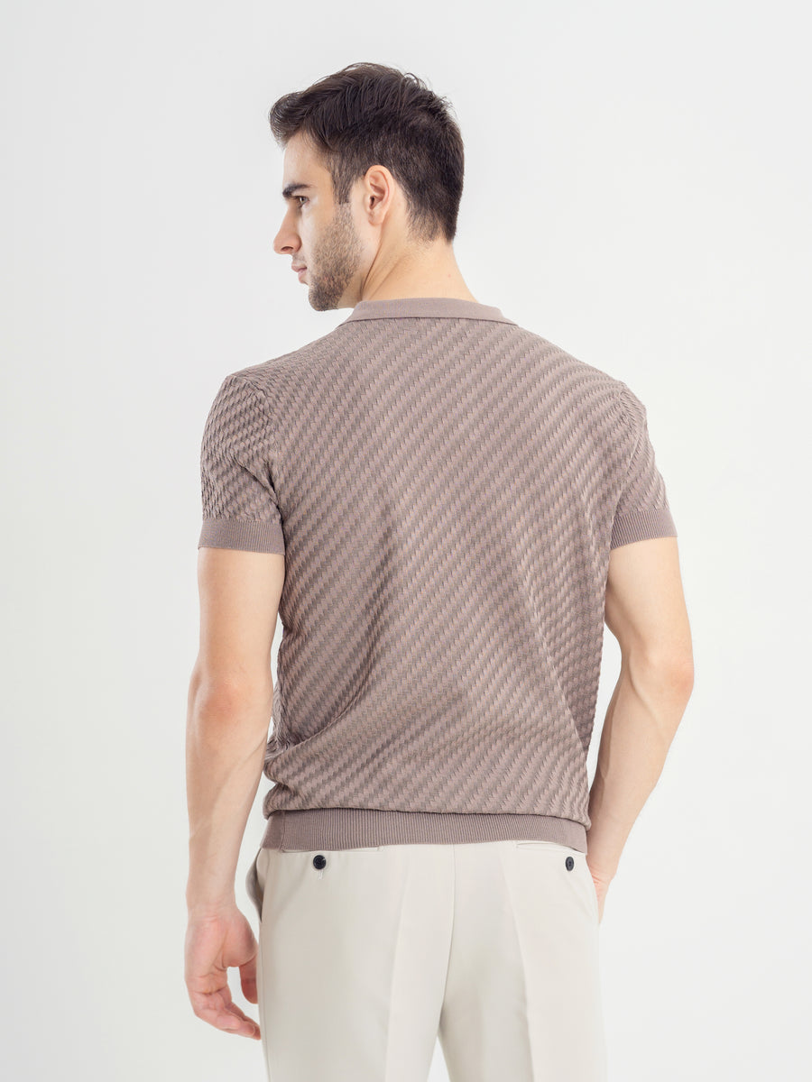 Basketweave-Knit-Polo-Tee-Macchiato_03_8bbab644-1162-4644-9115-2a12e1929066 - Zeve