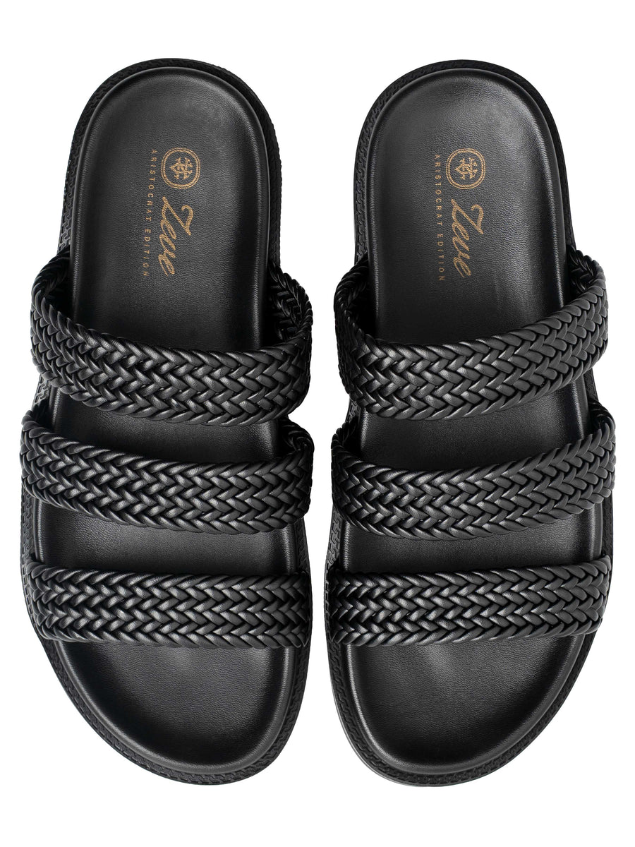 BayuSandalSolidBlackTop - Zeve