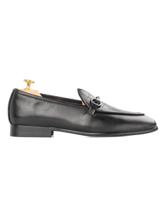 Belgian-Loafer-Horsebit-Buckle-Solid-Black-_-Croco-_Silver-Buckle__01 - Zeve