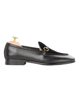 Belgian-Loafer-Horsebit-Buckle-Solid-Black-_-Suede-_Gold-Buckle__01 - Zeve