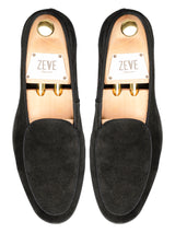 BelgianLoaferBlackSuedeLeatherTop - Zeve