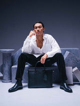 BellagioBriefcaseBlackPebbleGrainLeather3 - Zeve