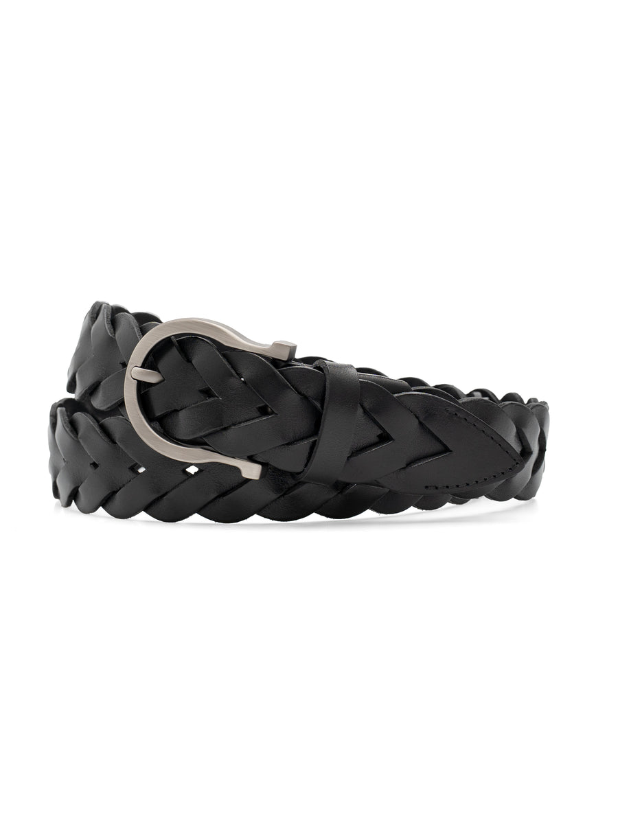 Braided-Leather-Pin-Buckle-Belt-Black---2 - Zeve