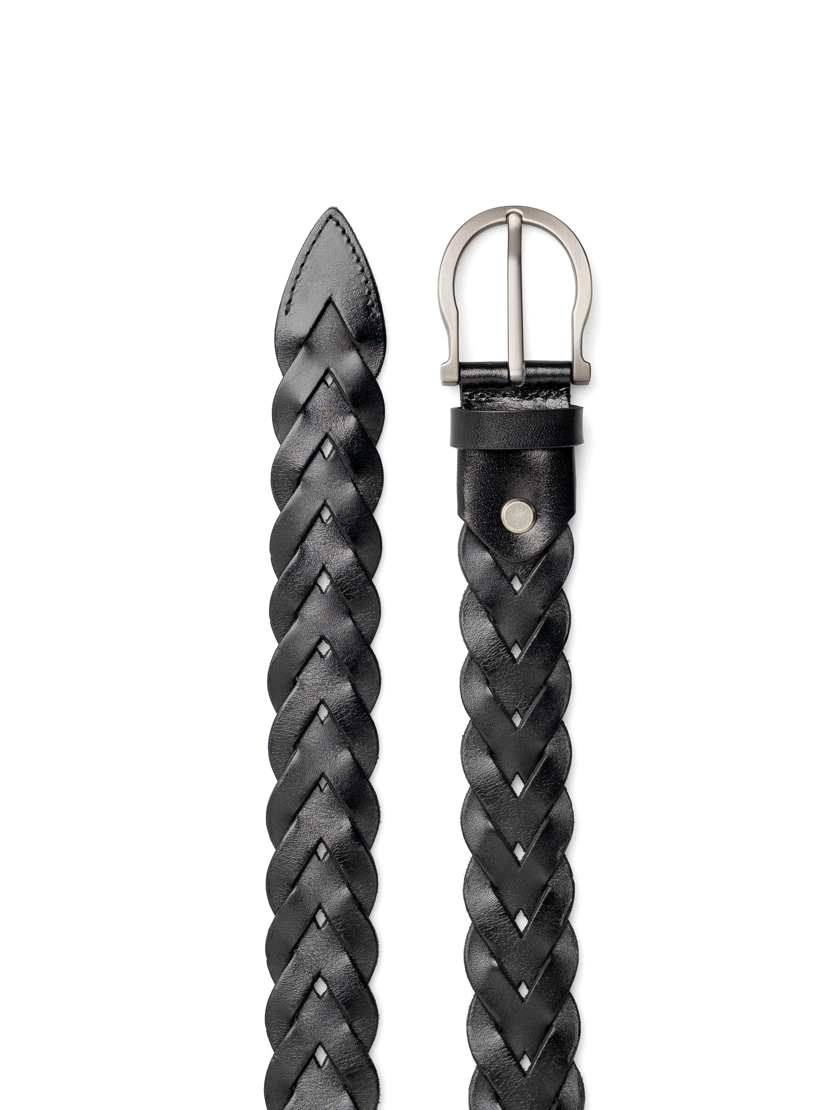 Intreccio Belt with Silver-Toned Buckle