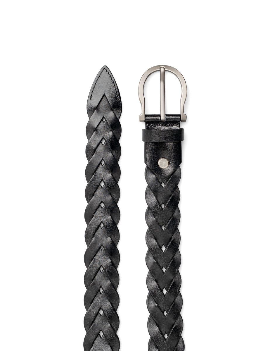 Braided-Leather-Pin-Buckle-Belt-Black---4 - Zeve