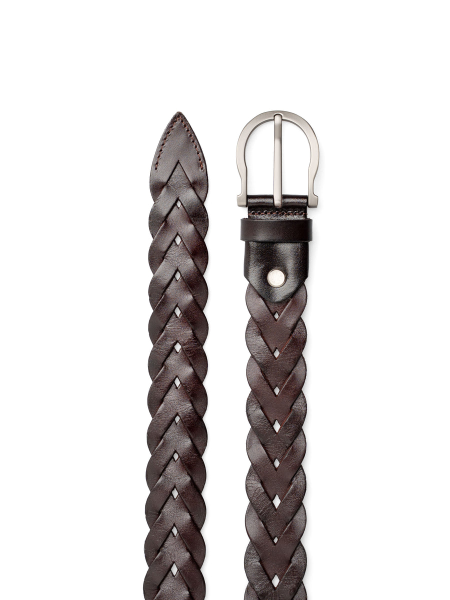 Braided-Leather-Pin-Buckle-Belt-Coffee---4 - Zeve