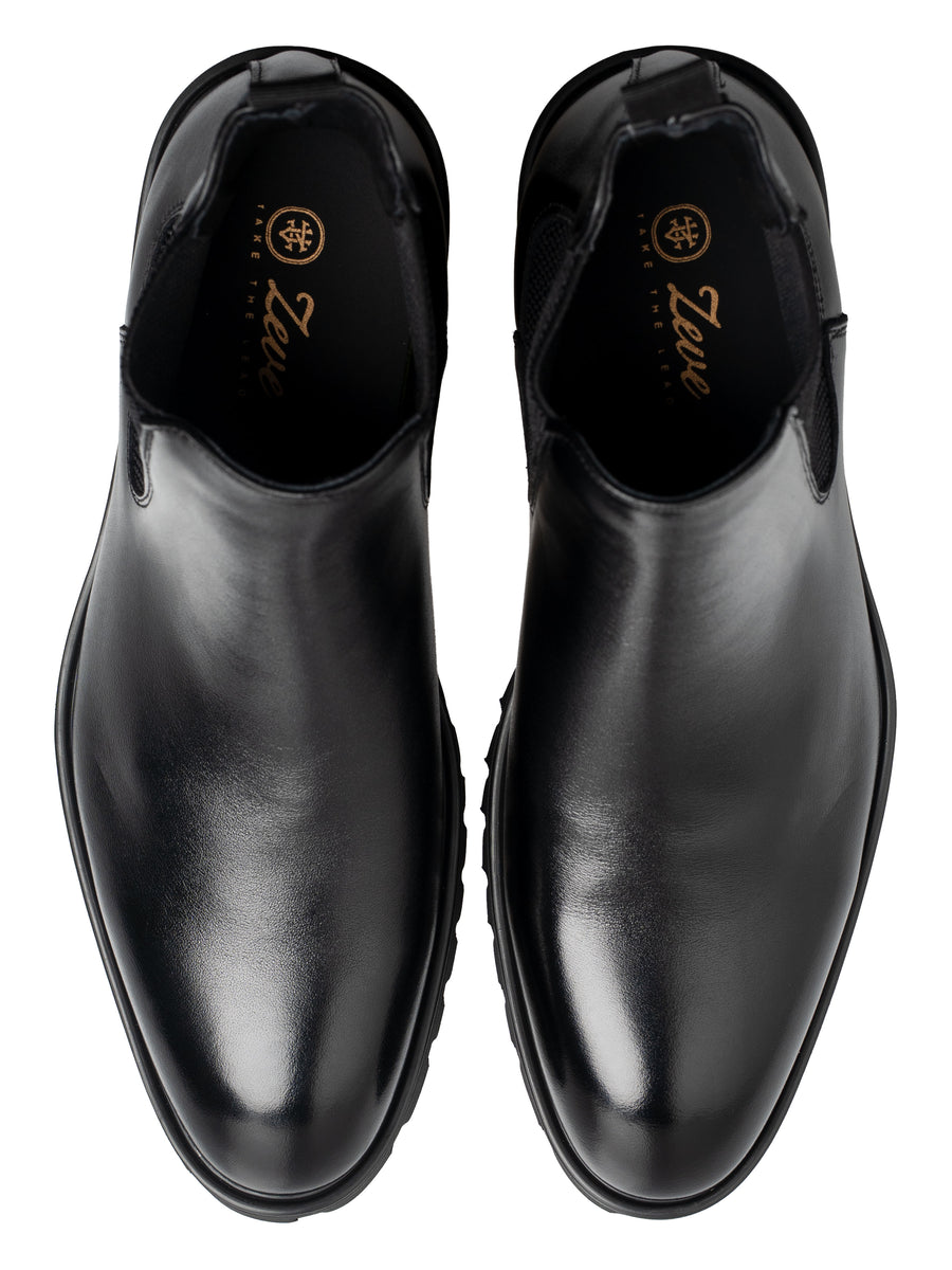 BraxonChelseaBootsSolidBlack_BravaSole_Top - Zeve