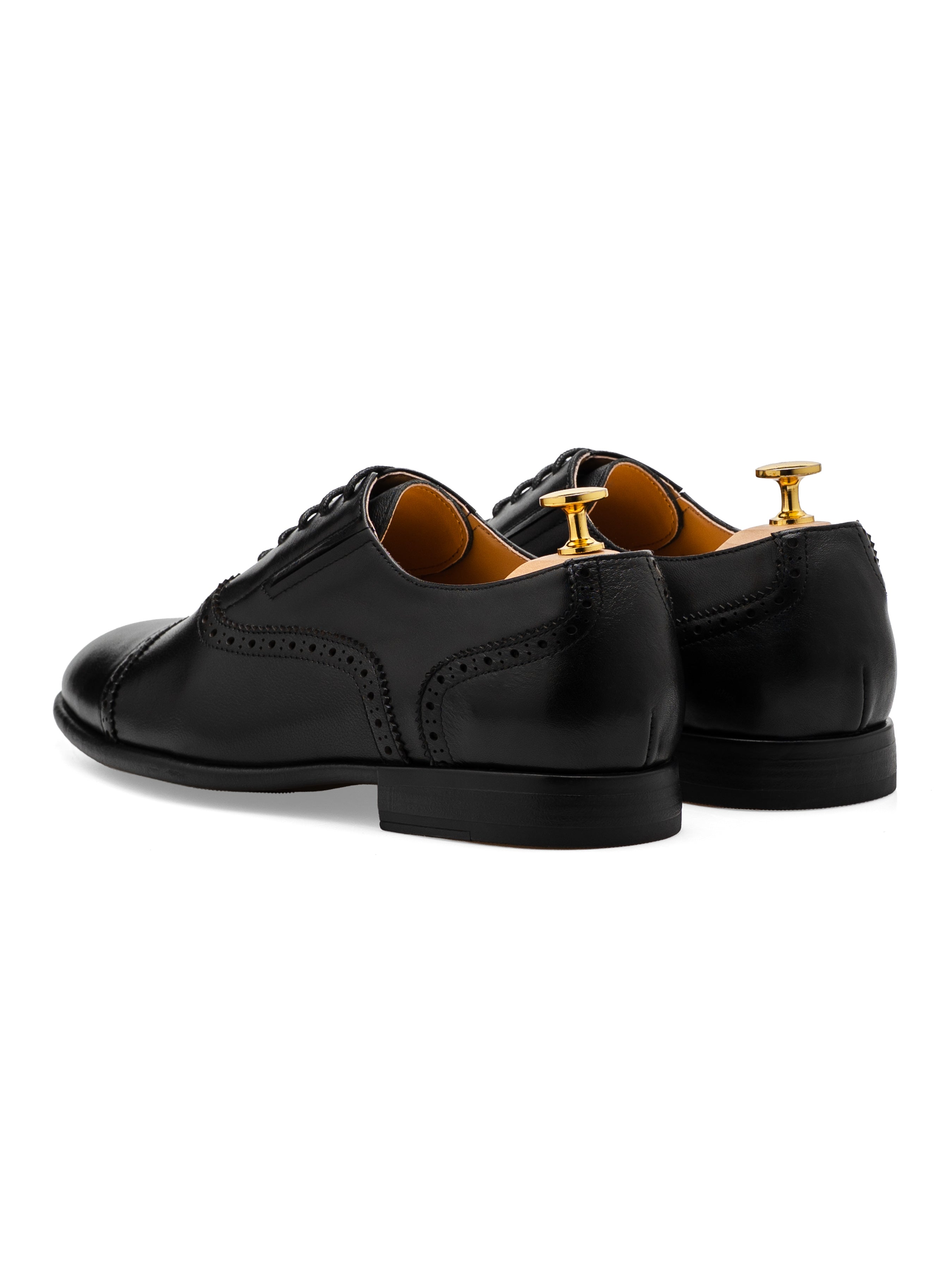 Calder Ease Oxford - Black Leather