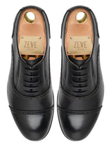 Calder Ease Oxford - Black Leather