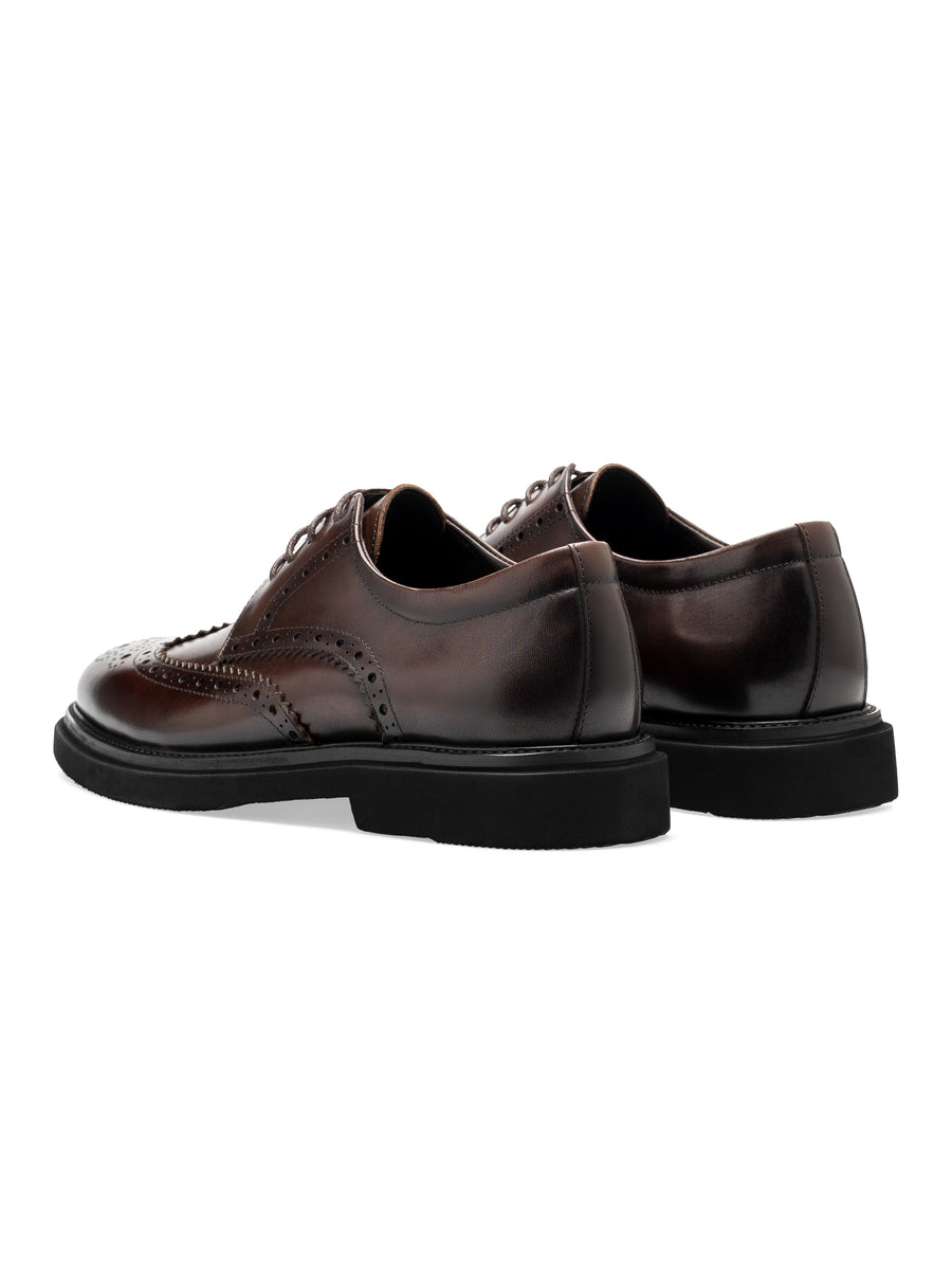 Cavell Brogue Oxford - Coffee Leather