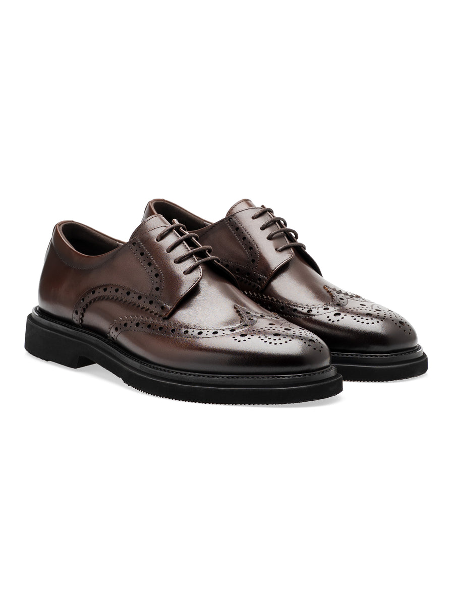 Cavell Brogue Oxford - Coffee Leather