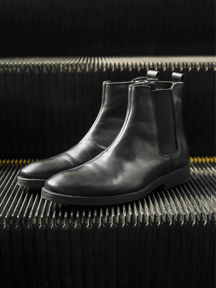 ChelseaBootsZipperBlackSolidZeveInternationalmenshoesKualaLumpur06 - Zeve