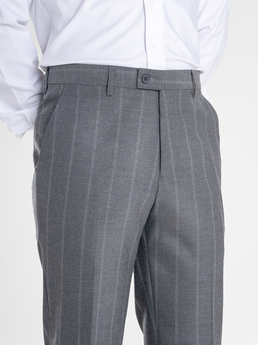 Closeup-Grey-Wide-Stripes - Zeve