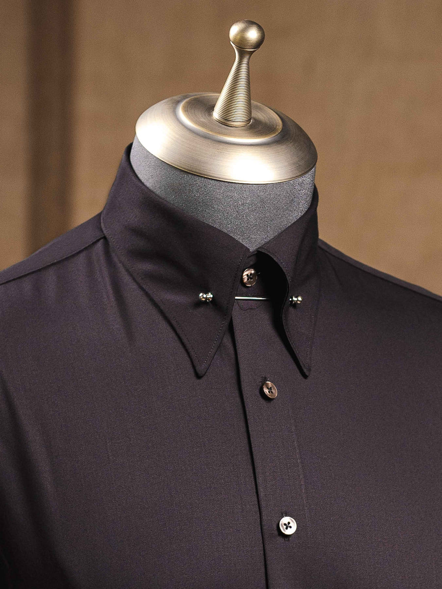 CollarFormalShirtBlackPinnedCollar_a1225a42-f23c-4ec4-aa8b-7930fa9b85ef - Zeve