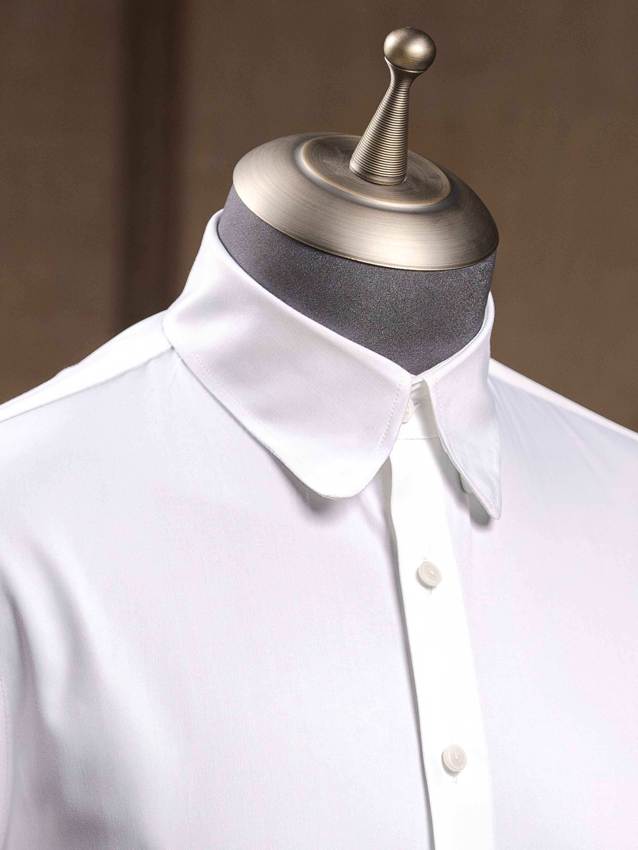 Formal Shirt - White Club Collar