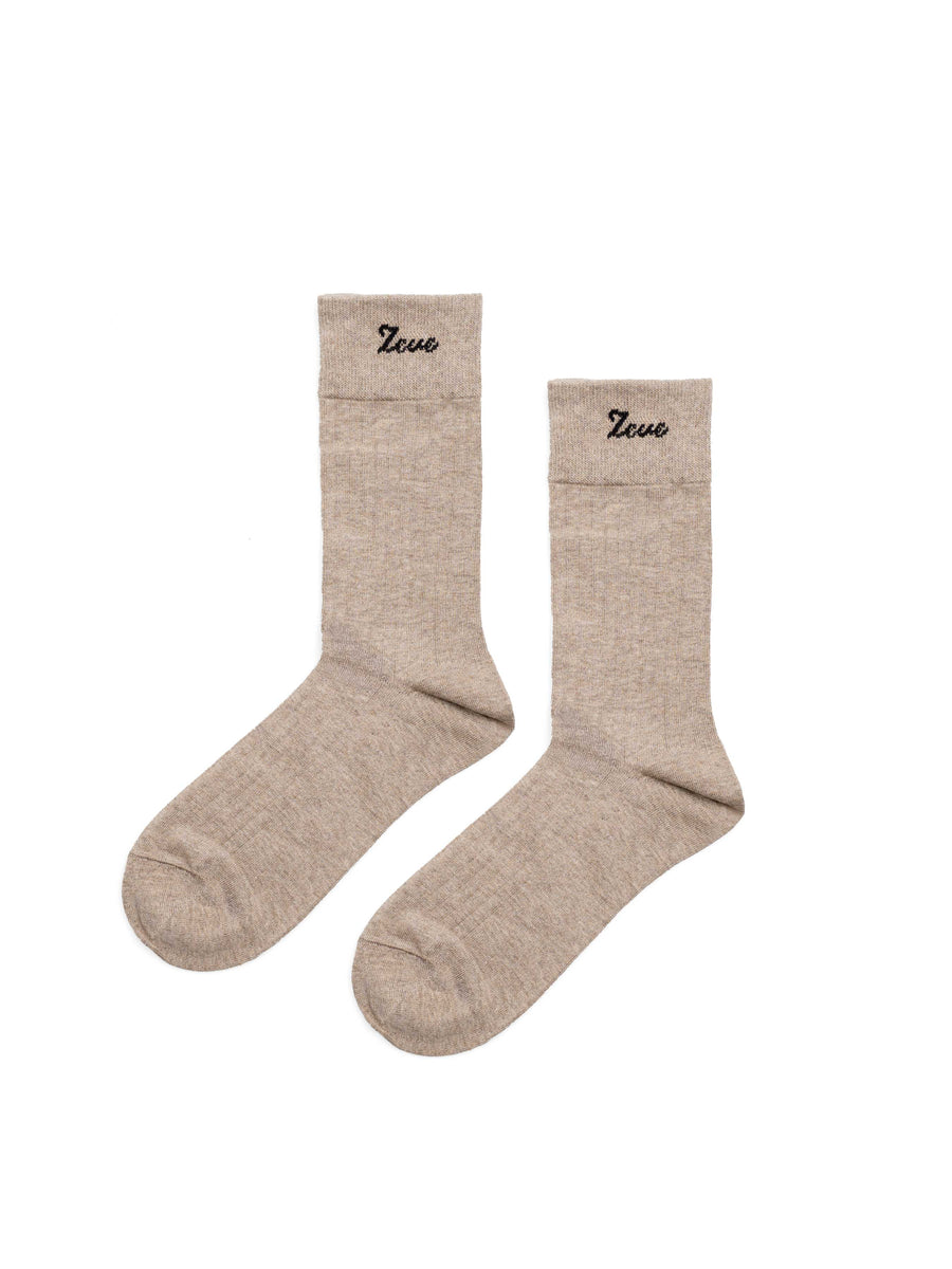 ColorfulCrewSocksAshBrown - Zeve