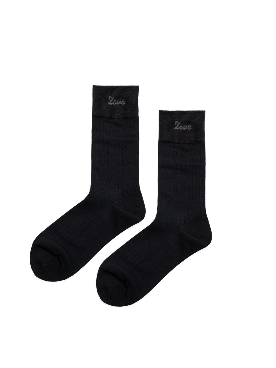 ColorfulCrewSocksBlack - Zeve