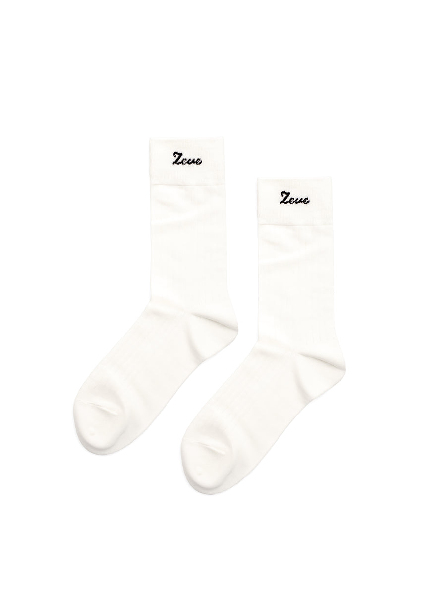 ColorfulCrewSocksWhite - Zeve