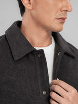CorduroyJacketDarkGreyCollar - Zeve