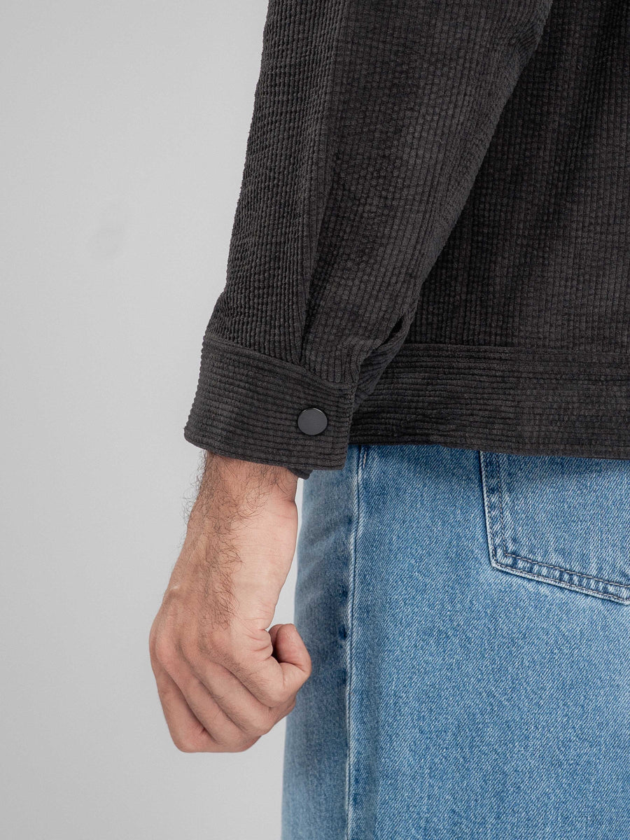 CorduroyJacketDarkGreyCuff - Zeve