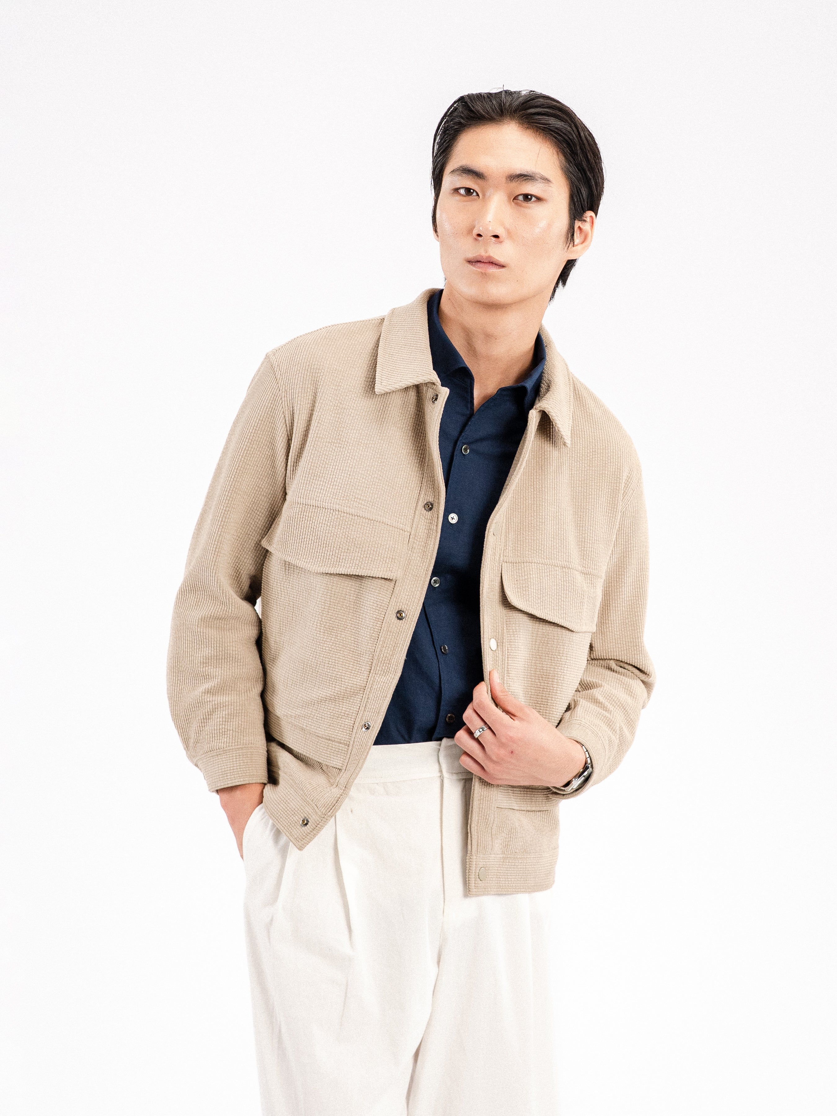 Corduroy Jacket - Taupe