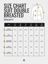 Double Breasted Suit Blazer - Graphite Grey (Regular Fit)