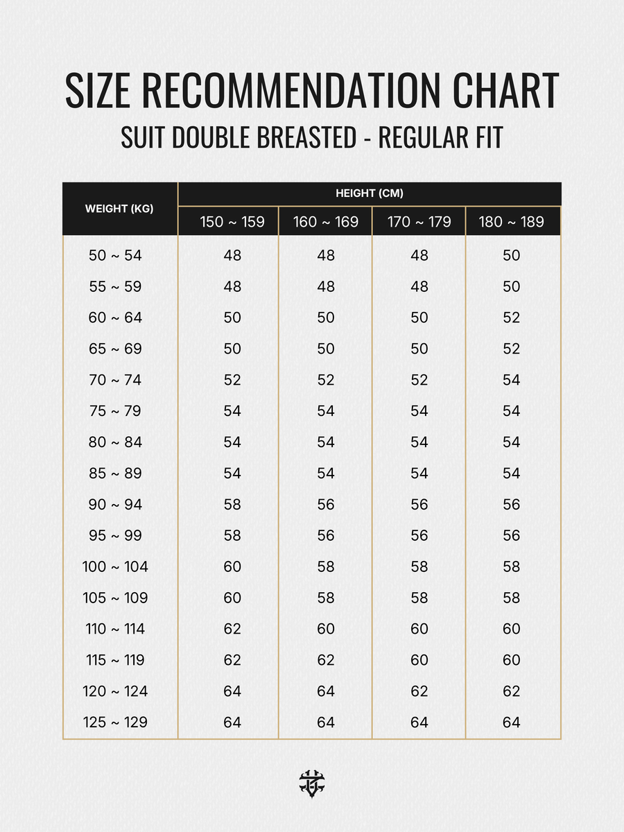 Double Breasted Suit Blazer - Midnight Black (Regular Fit)
