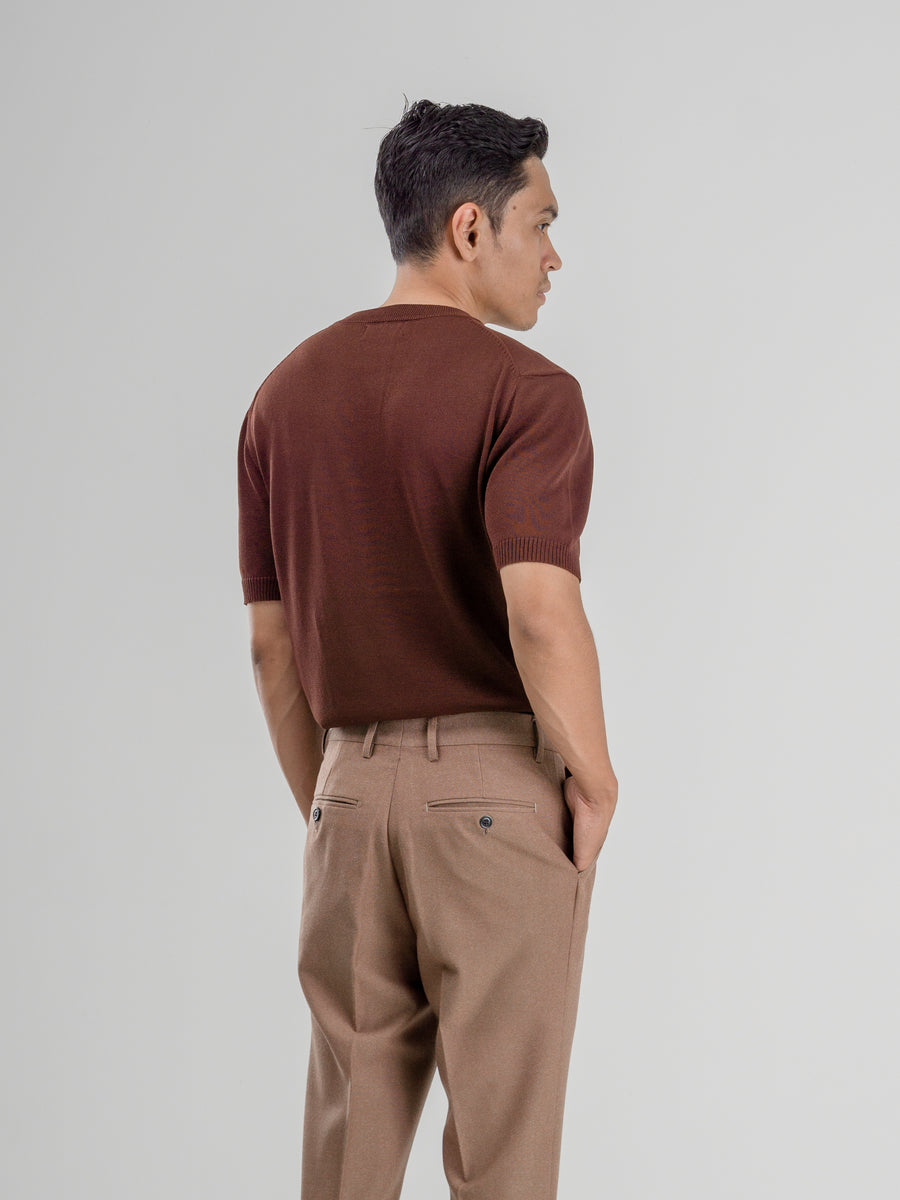 Dany-Round-Neck-Tee-Coffee_03 - Zeve