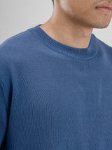 Dany-Round-Neck-Tee-Steel-Blue_04 - Zeve