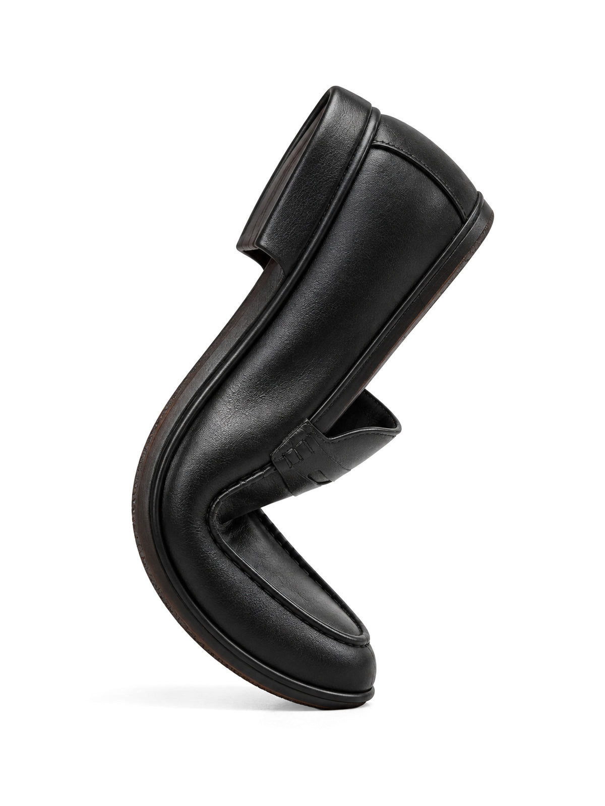Darien Penny Loafer - Black Leather