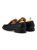Darien Penny Loafer - Black Leather