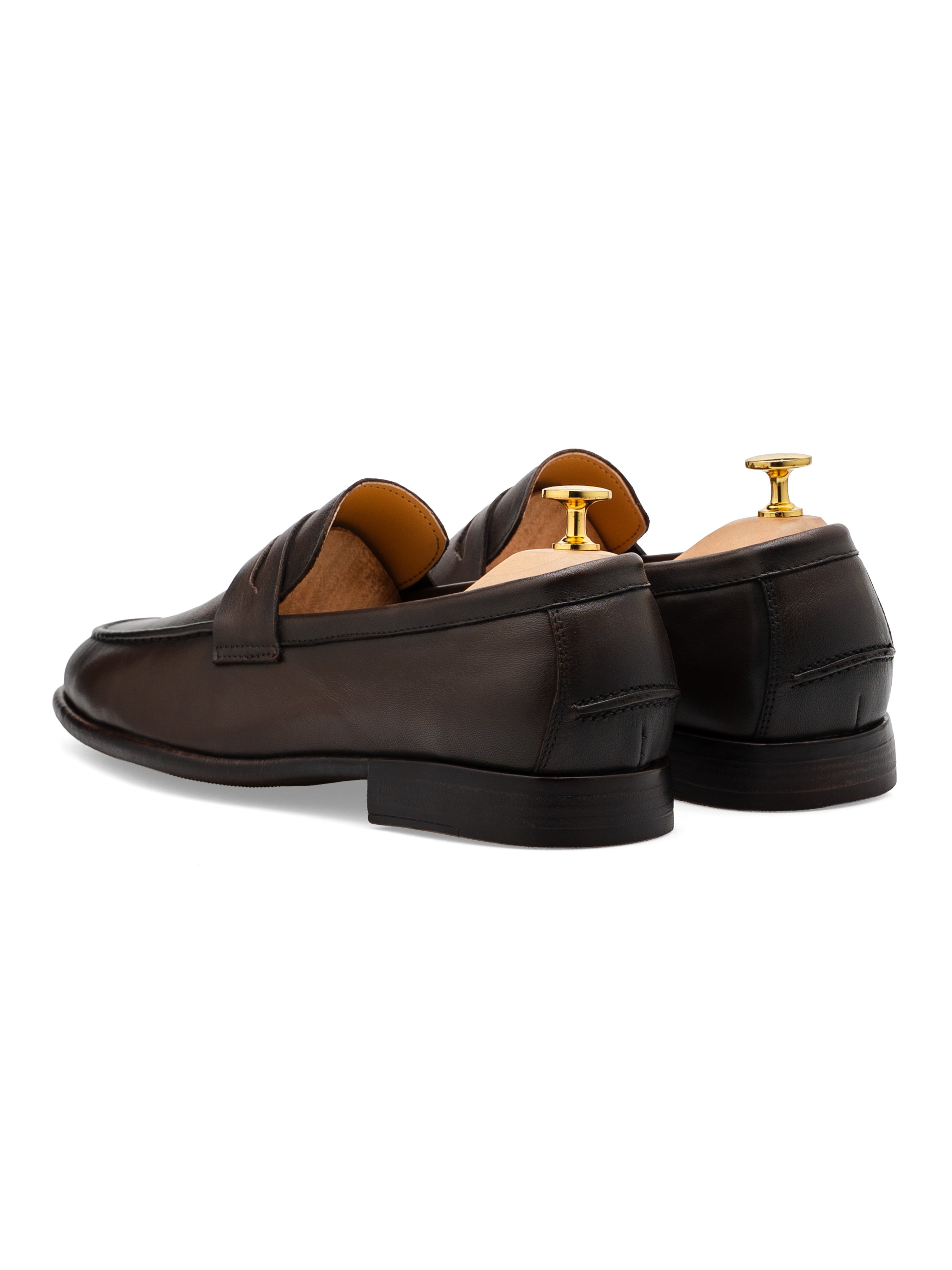 Darien Penny Loafer - Coffee Leather