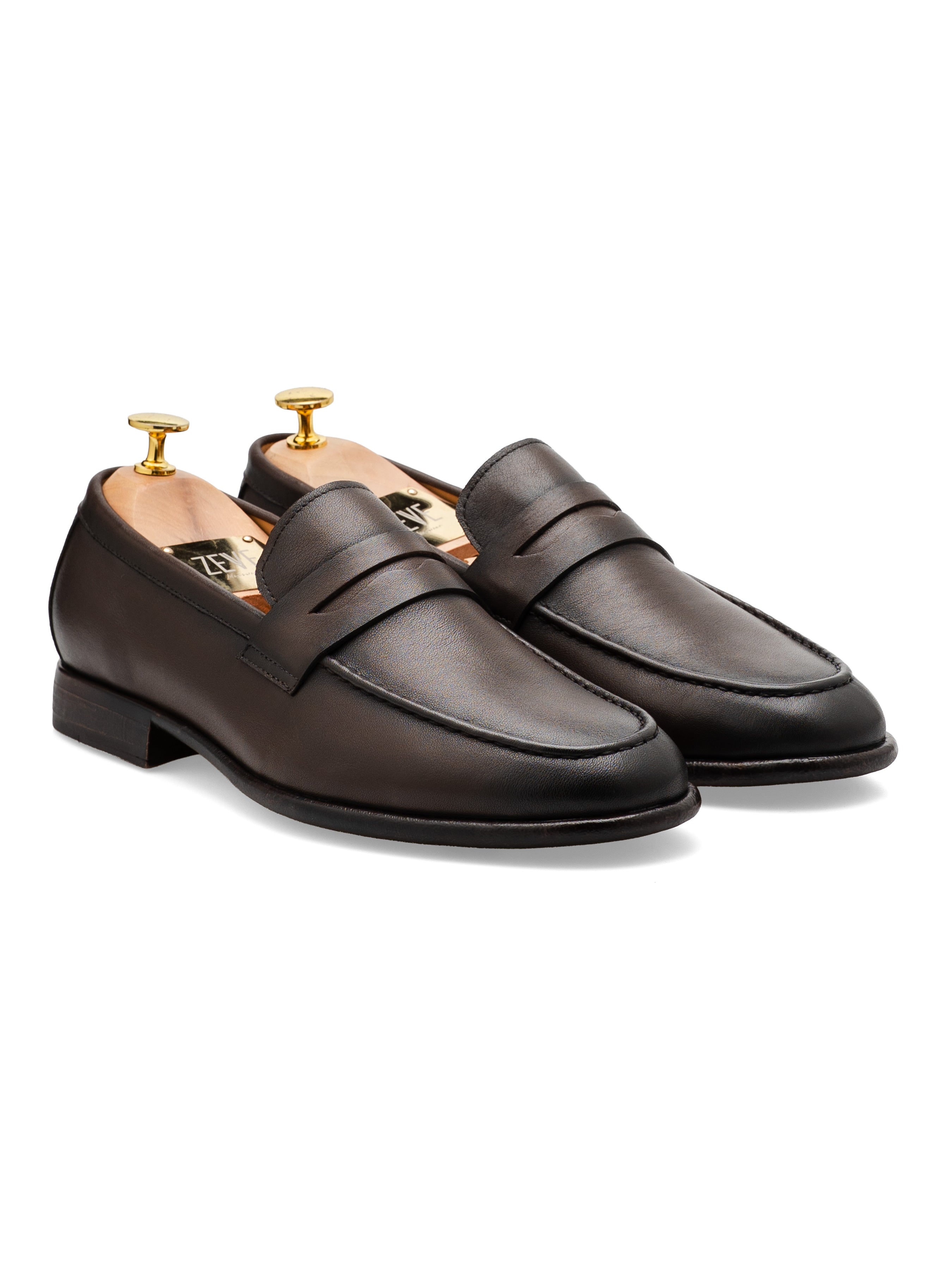 Darien Penny Loafer - Coffee Leather