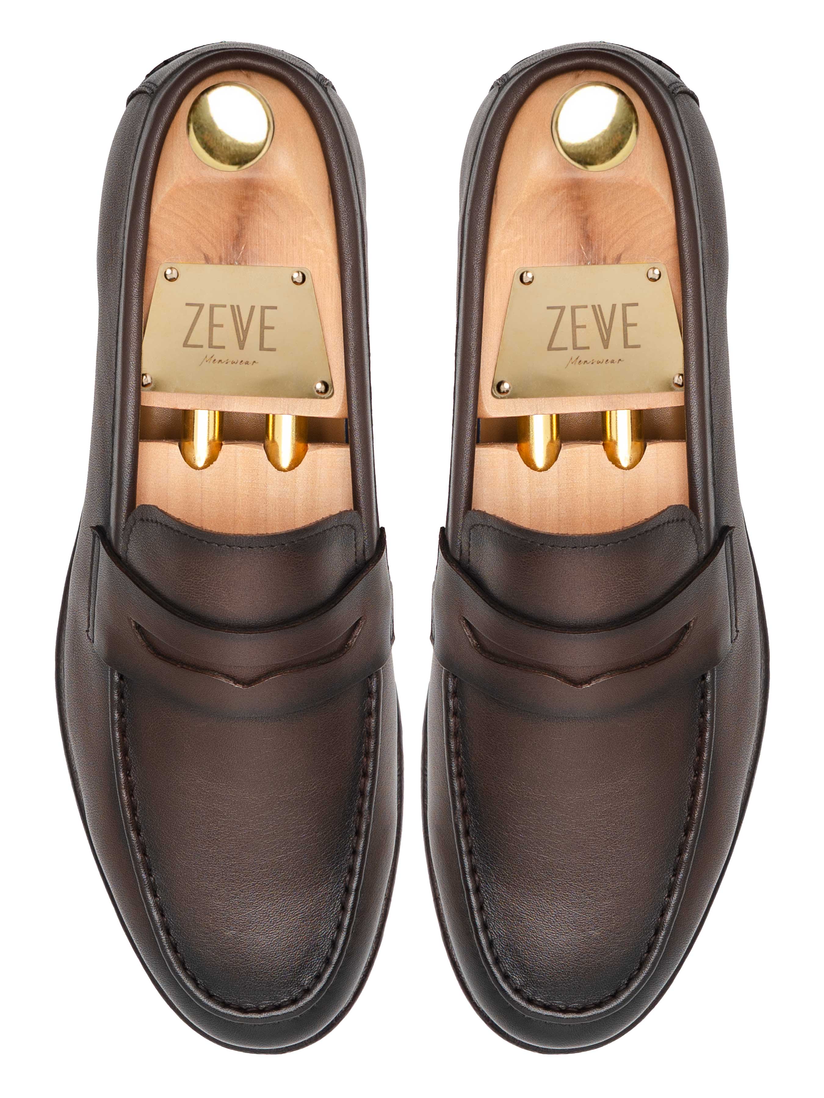 Darien Penny Loafer - Coffee Leather