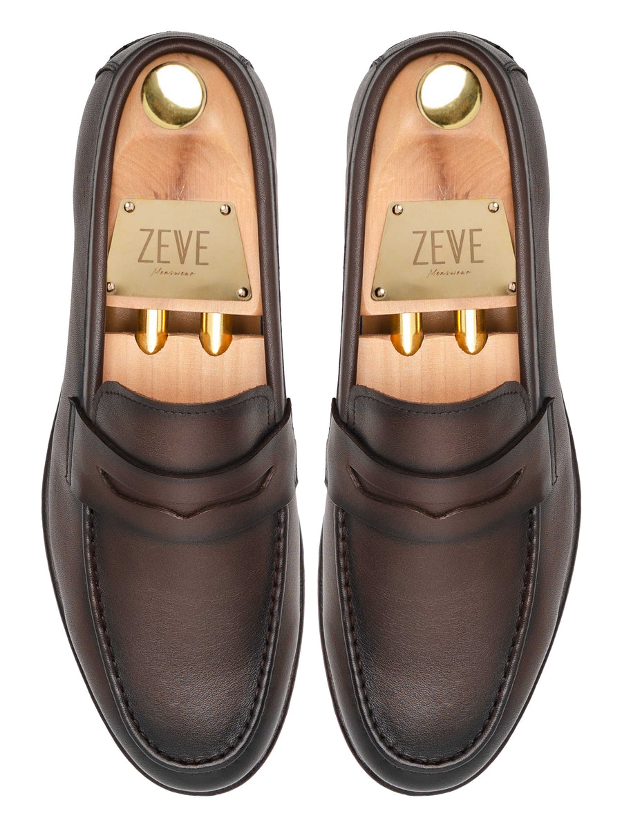 Darien Penny Loafer - Coffee Leather