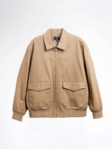 DenimBomberJacketKhakisFront - Zeve