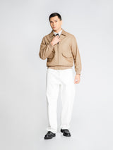DenimBomberJacketKhakisFullbody2 - Zeve
