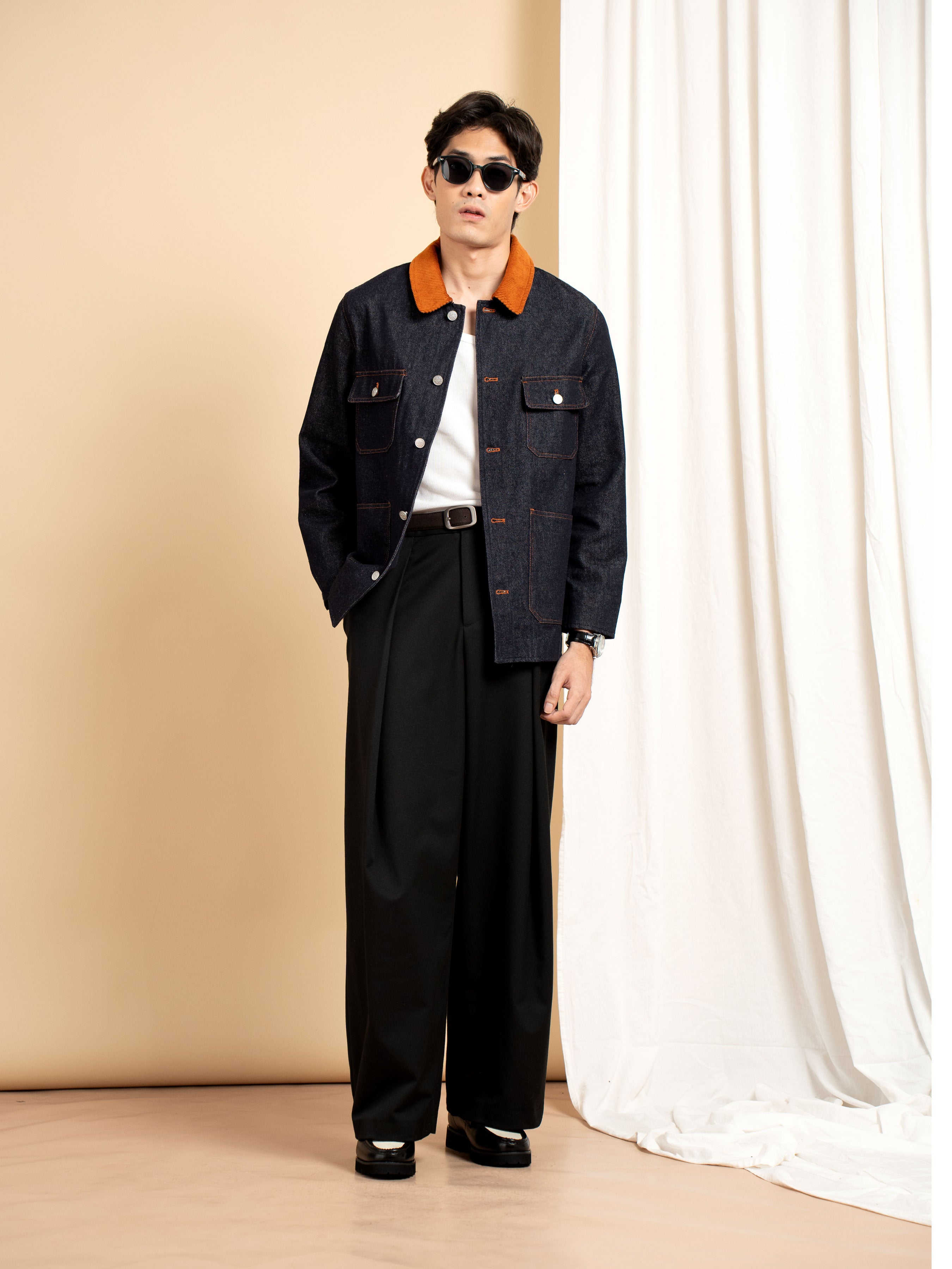 Denim Chore Jacket - Indigo Blue