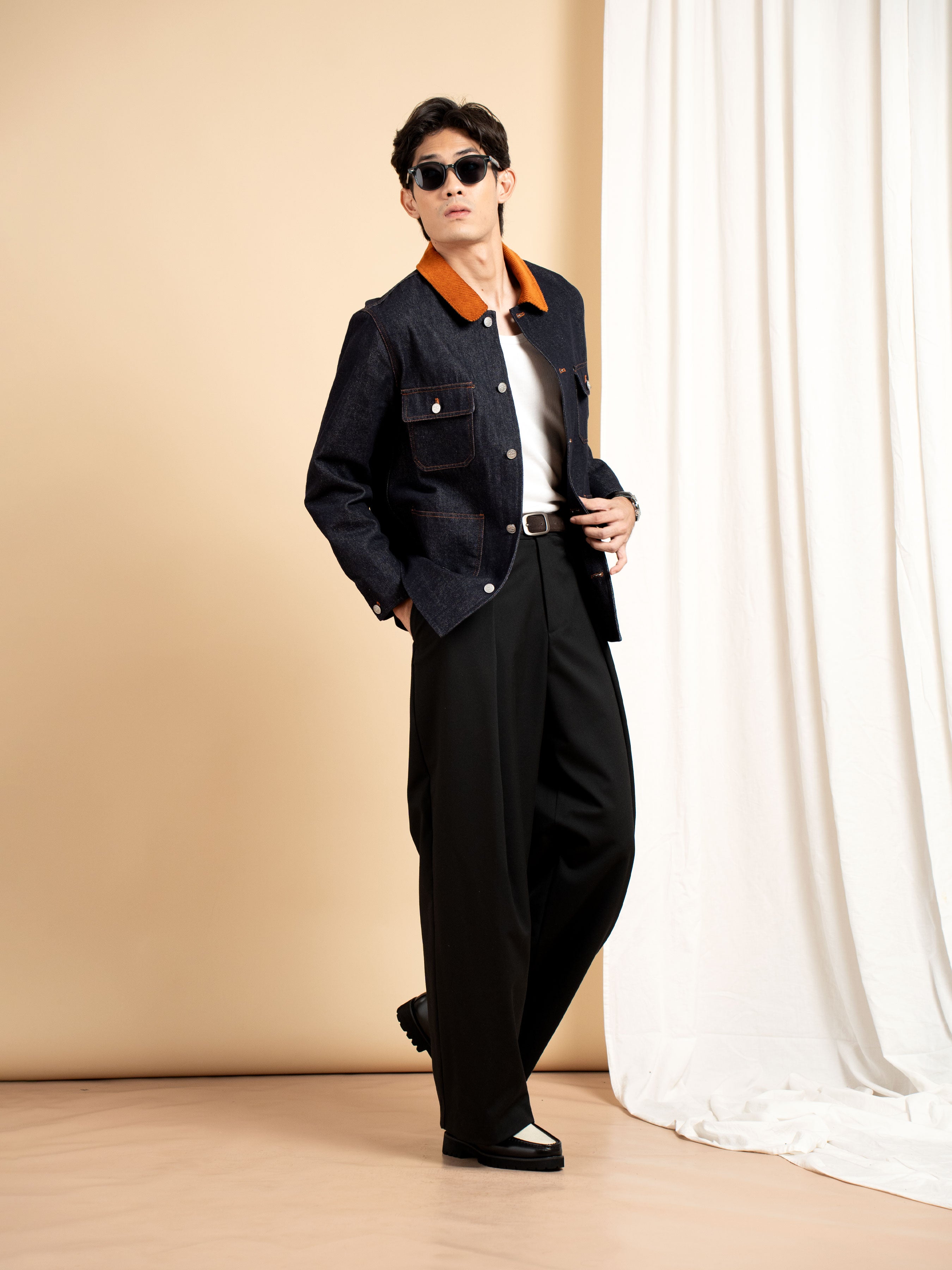 Denim Chore Jacket - Indigo Blue