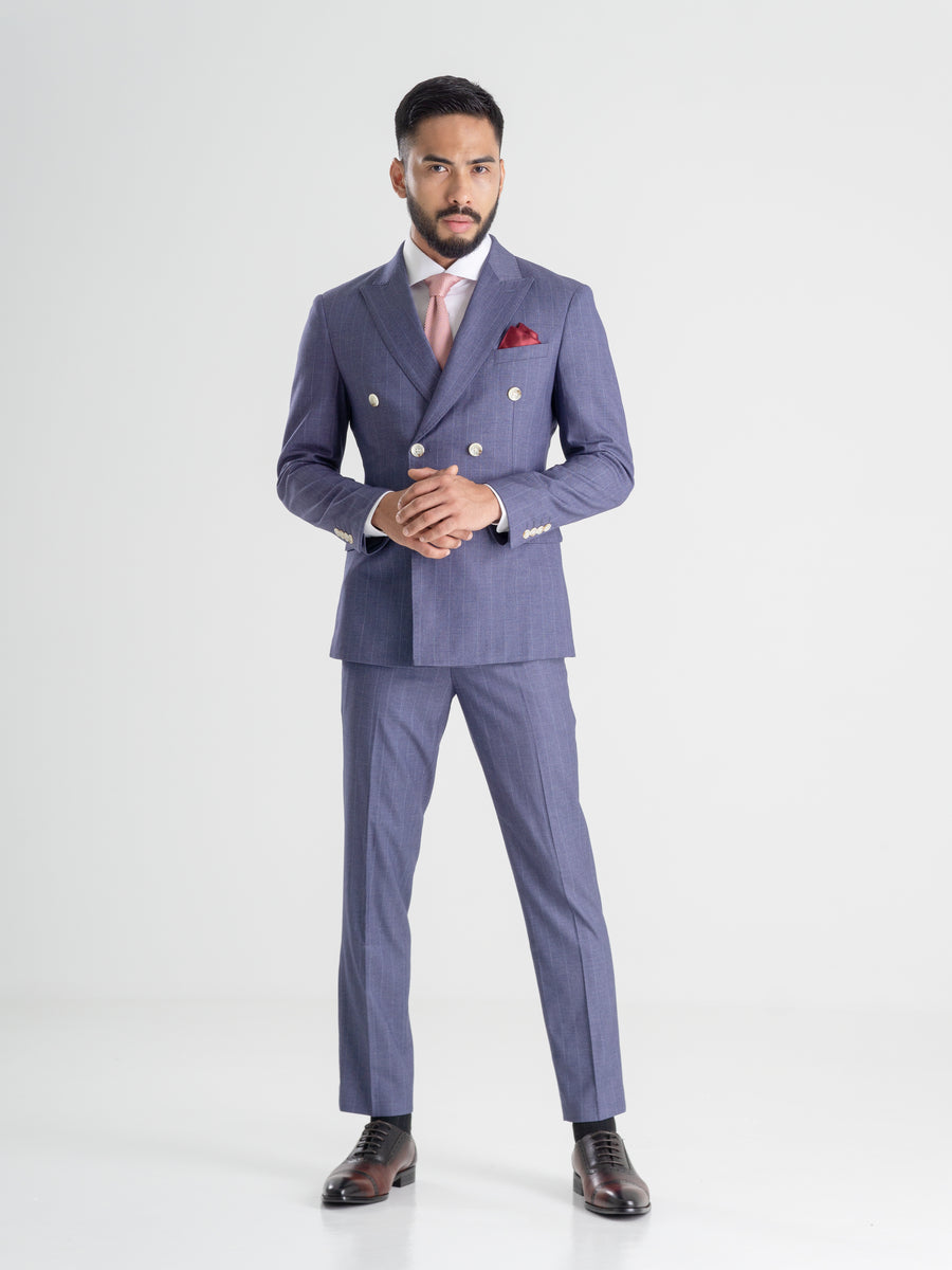 Double-Breasted-SuitIris-Blue-Stripes-_Peak-Lapel__01 - Zeve