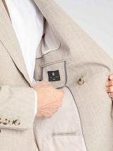 DoubleBreastedSuitBlazerAshSand_PeakLapel_Pocket2 - Zeve