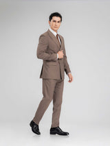 DoubleBreastedSuitBlazerBrownPinstripesPeakLapelFull2 - Zeve