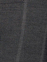DoubleBreastedSuitBlazerDarkGreyWideStripesPeakLapelMaterial - Zeve