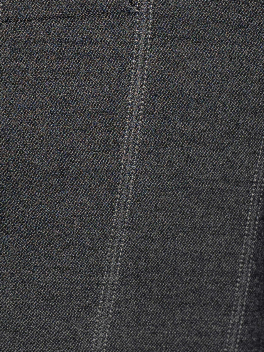 DoubleBreastedSuitBlazerDarkGreyWideStripesPeakLapelMaterial - Zeve