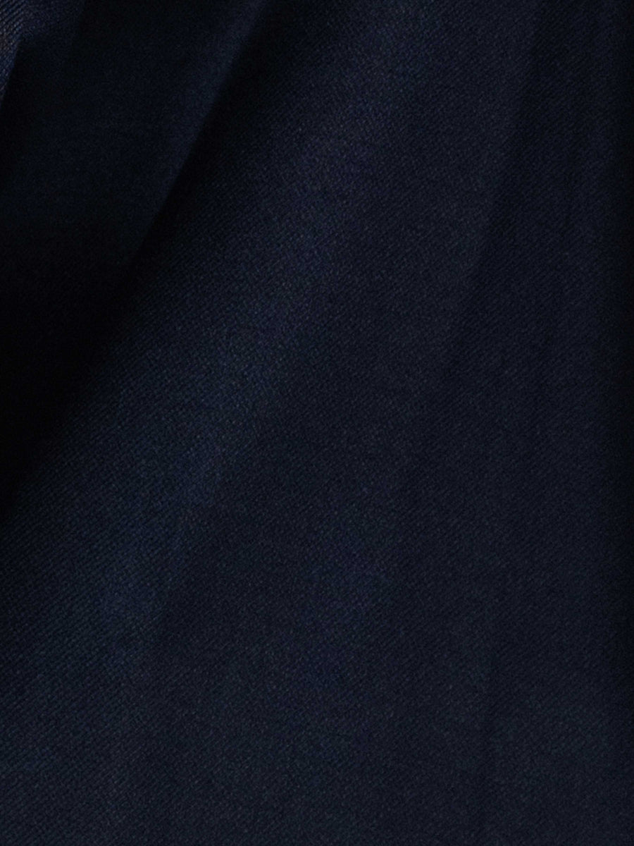 DoubleBreastedSuitBlazerDeepBluePlainPeakLapelMaterial - Zeve