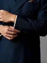 Double Breasted Suit Blazer - Deep Navy (Regular Fit)