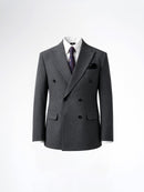 Double Breasted Suit Blazer - Graphite Grey (Regular Fit)